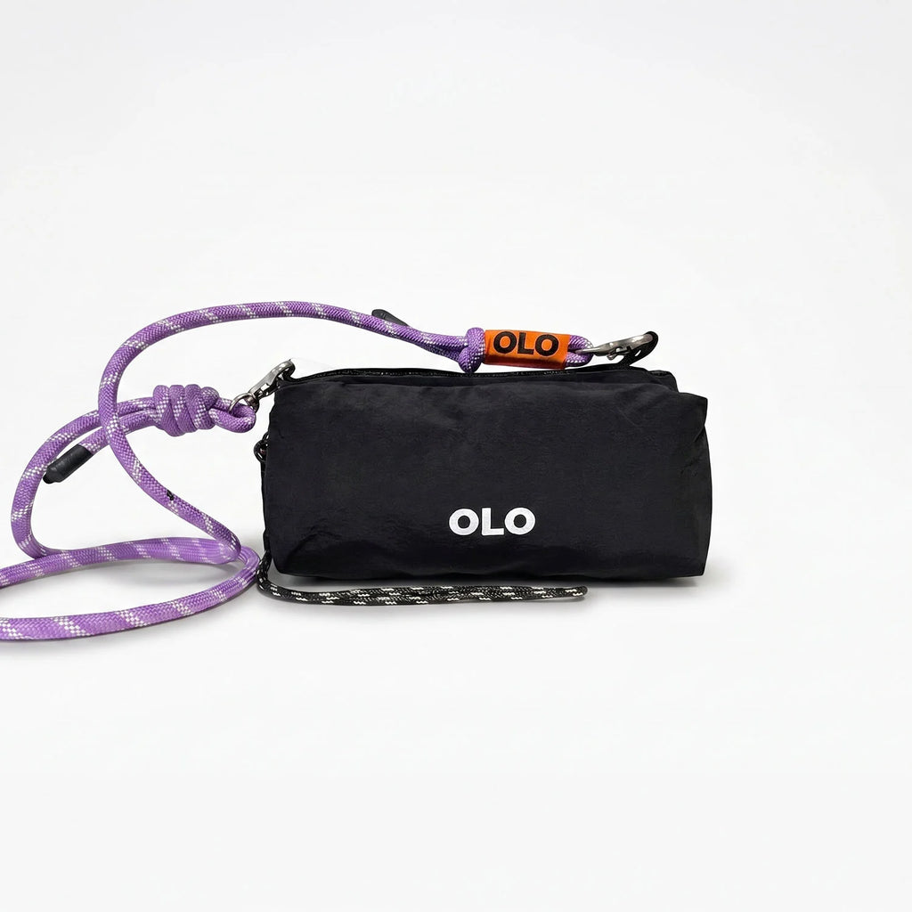Bolso Crossbody impermeable negro - 3 colores de strap disponible