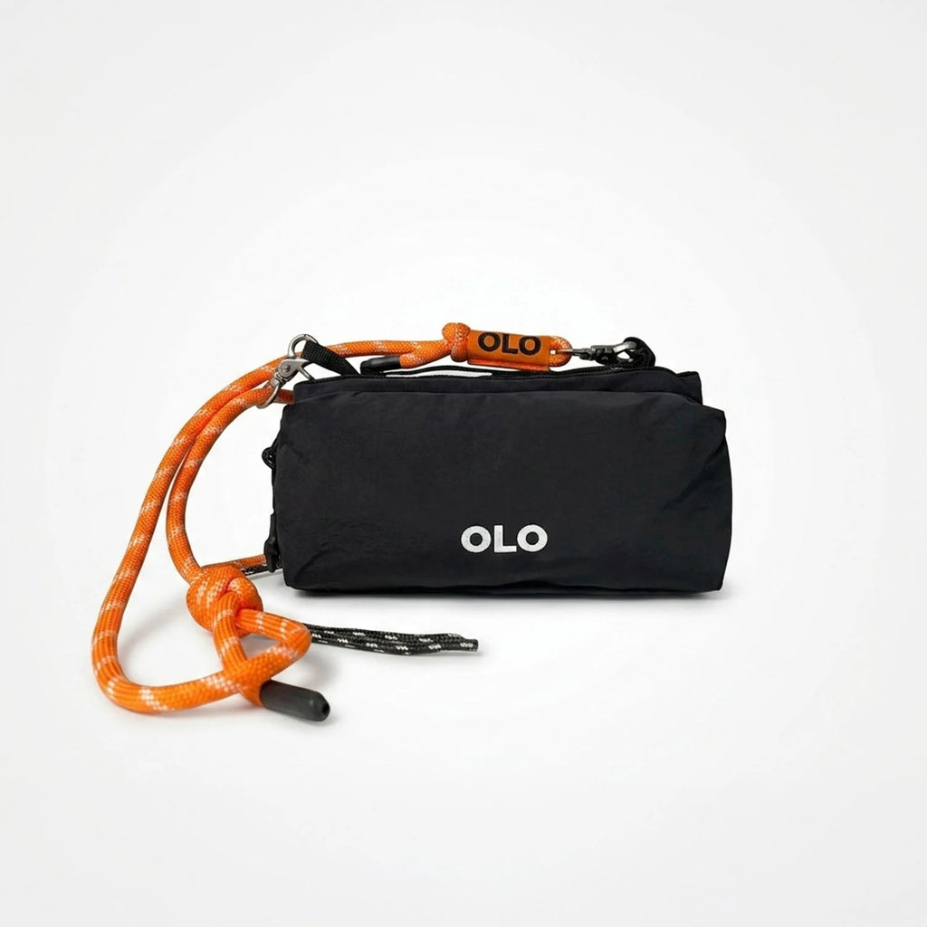 Bolso Crossbody impermeable negro - 3 colores de strap disponible